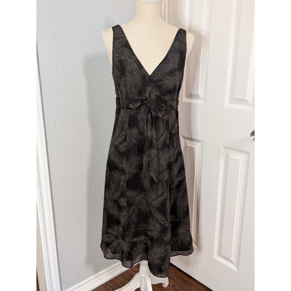 J Crew Womens Y2K Silk Babydoll Midi Dress Size 8 Black Fairy Grunge